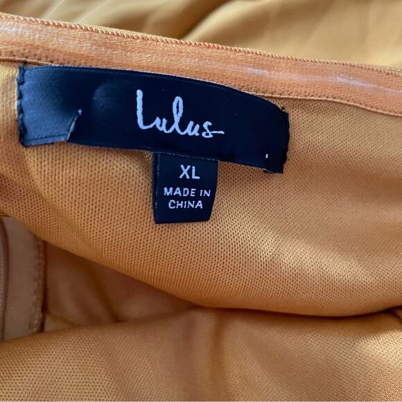 Lulus Mesmerizing Perfection Yellow Halter Neck Backless Maxi Dress Womens Sz XL - Picture 7 of 10